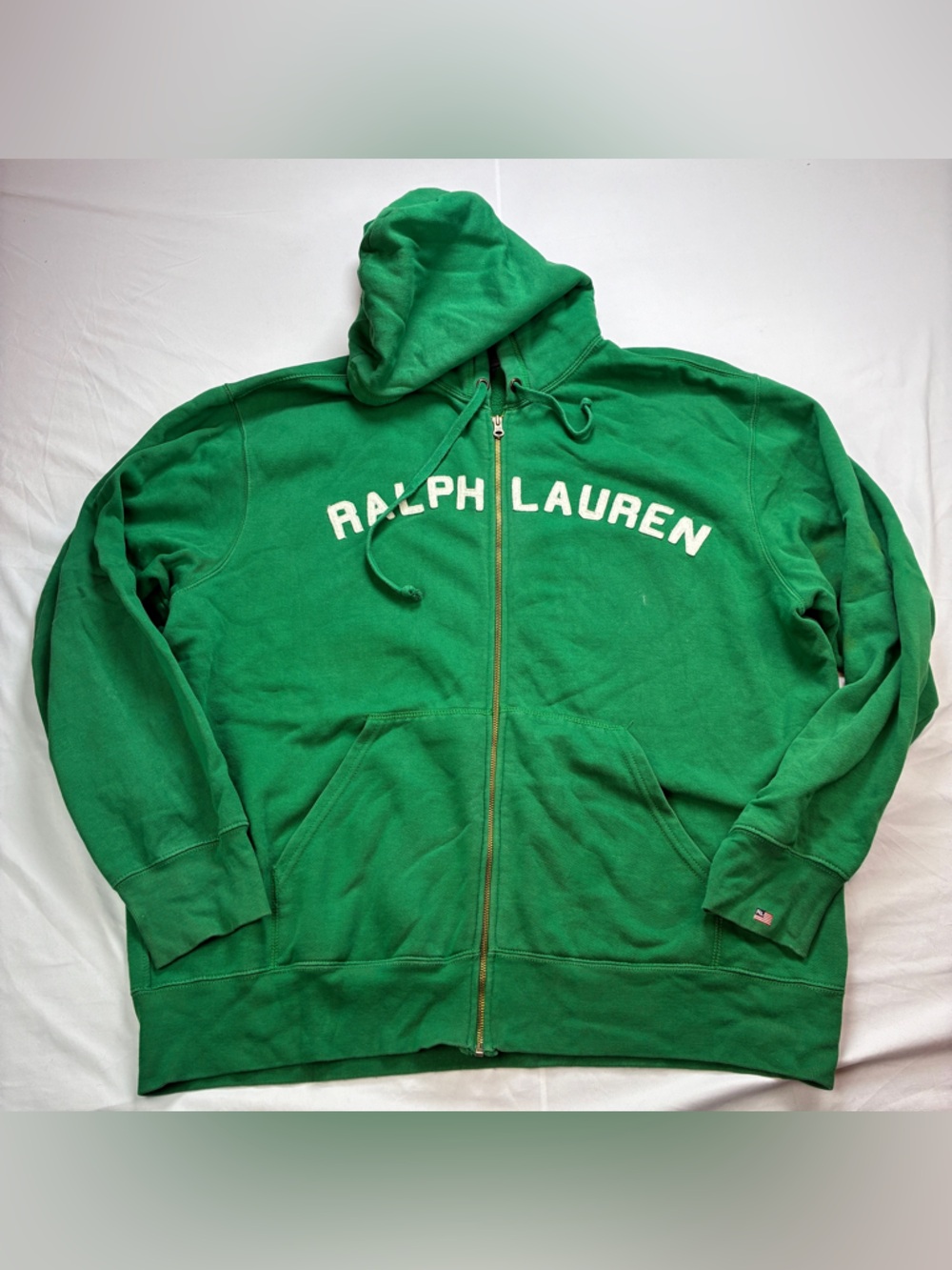 Ralph Lauren Green Zip-Up Hoodie